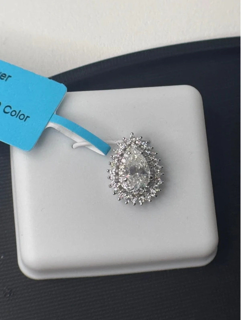 Sterling silver 1.30 CTW vvsd color moissanite